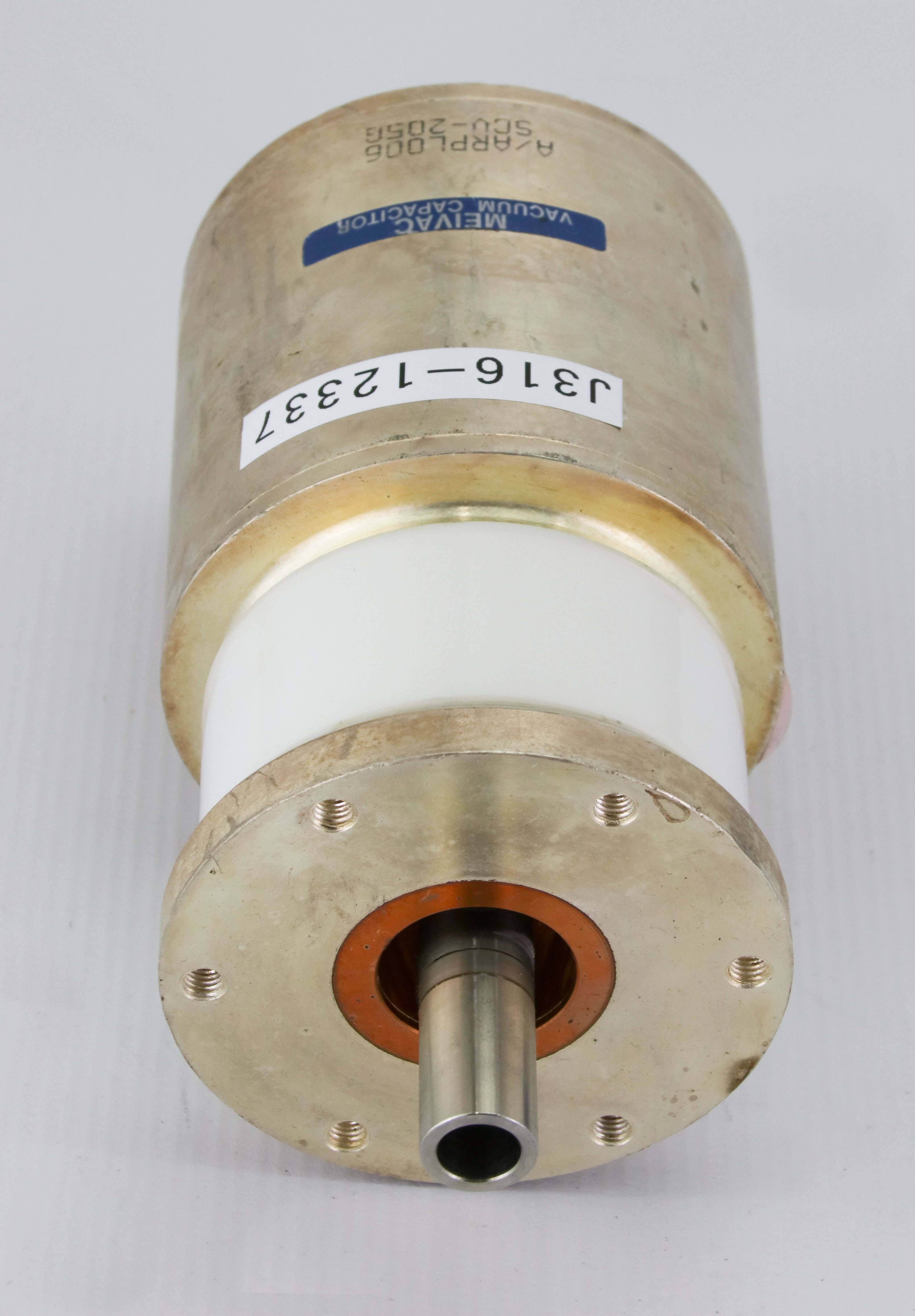 12337 MEIVAC VARIABLE VACUUM CAPACITOR, 50-500PF, HEIGHT: 14CM...